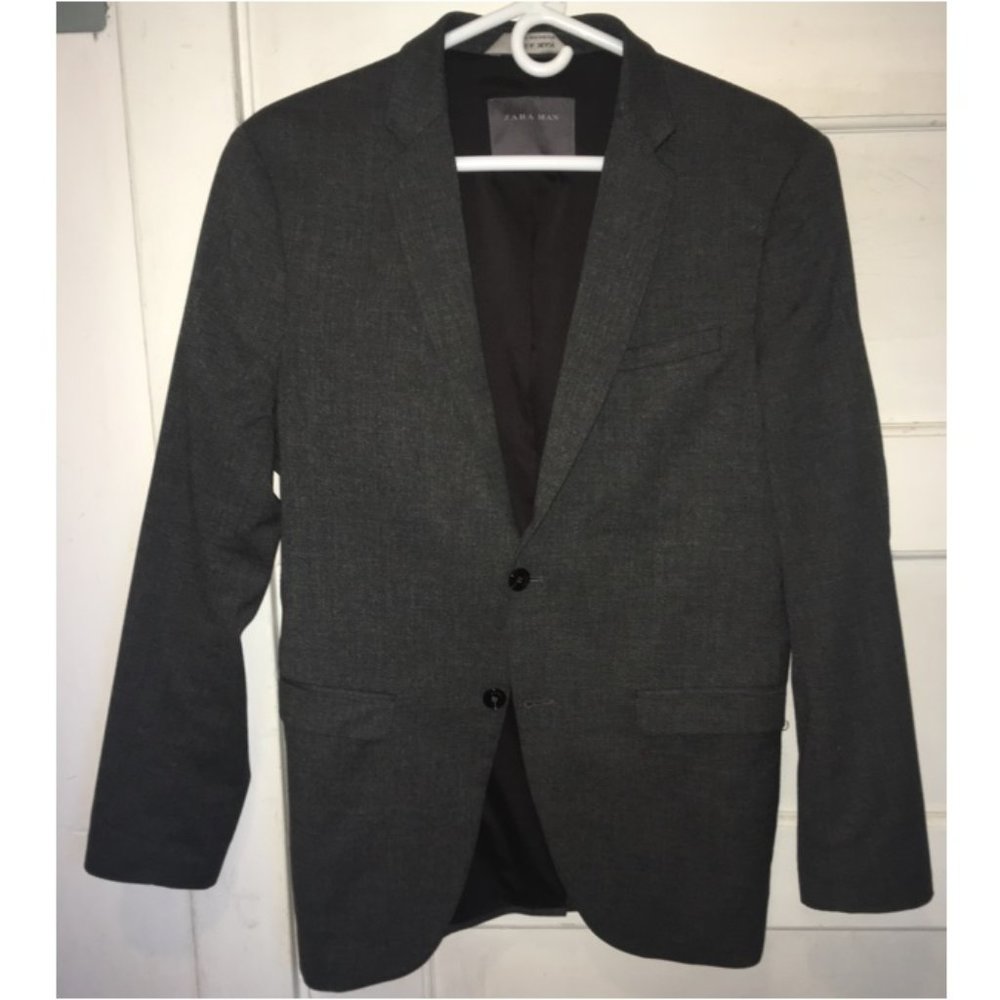 Men's 38R Zara Man Charcoal Sport Coat